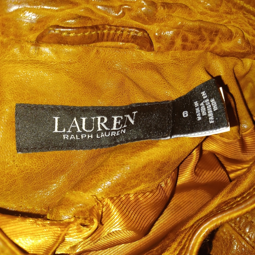 Ralph Lauren Brown Leather Women's Jacket - Picture 2 of 3